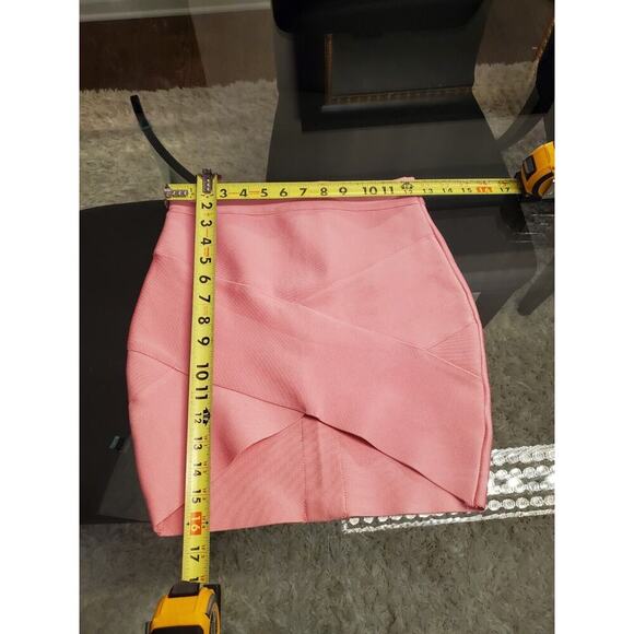 Meilun Women Pink Rayon Pull on Pencil & Straight Mini Stretch Skirt Size Large - Picture 11 of 11